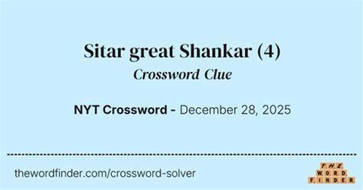 1971 ravi shankar documentary Crossword Clue NYT Answer