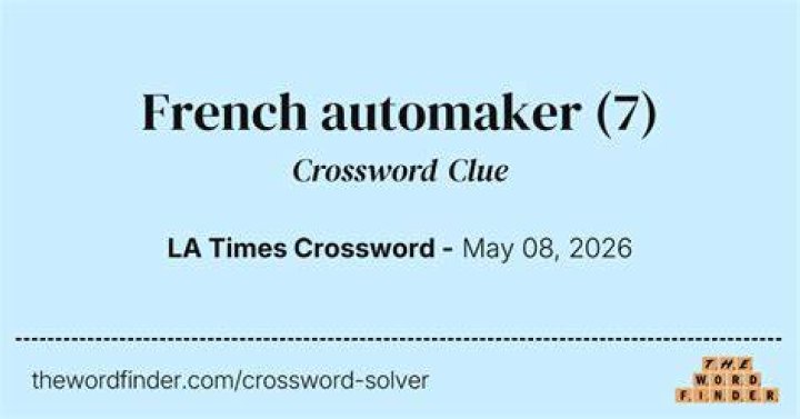 9000 and 9-5 automaker Crossword Clue LA Times Answer