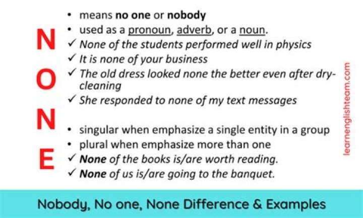 ___ a one (nobody)