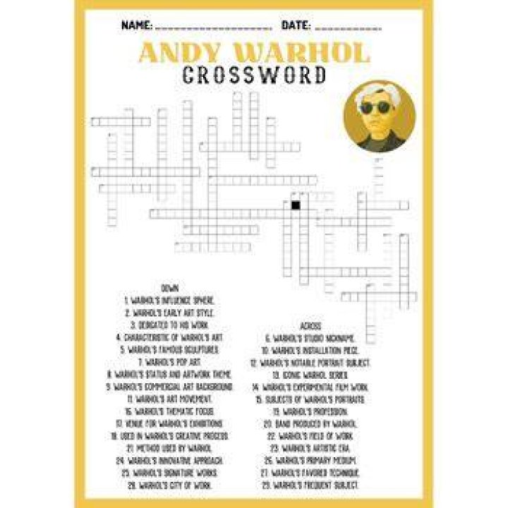 Andy Warhol subject Guevara Crossword Clue Universal - News