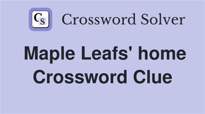 Anthem heard before a Maple Leafs game Universal Crossword Clue