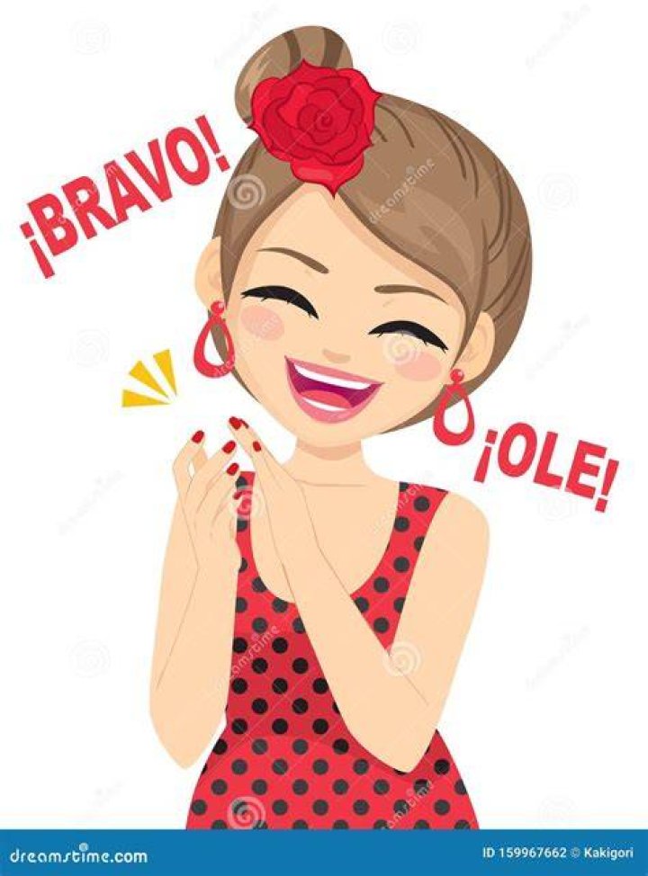 Bravo! for a flamenco dancer