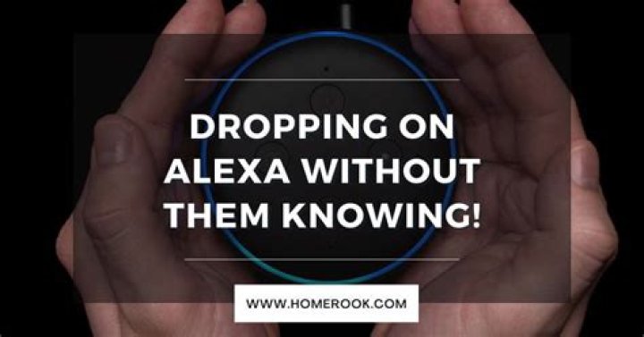 Can someone drop in on Alexa without you knowing?