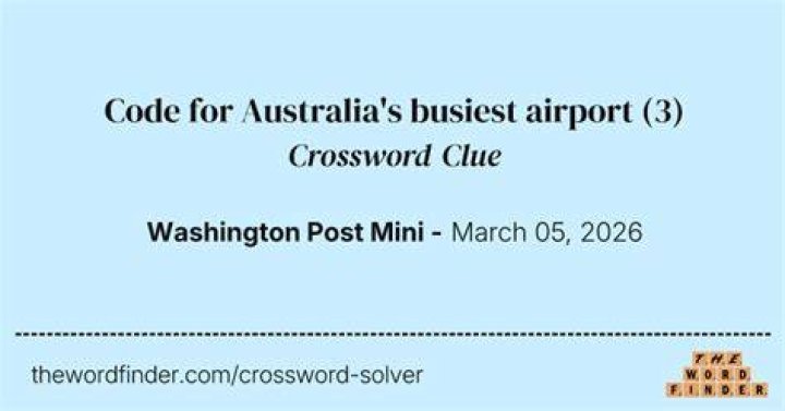 Code of the world’s busiest airport NYT Crossword Clue Answer