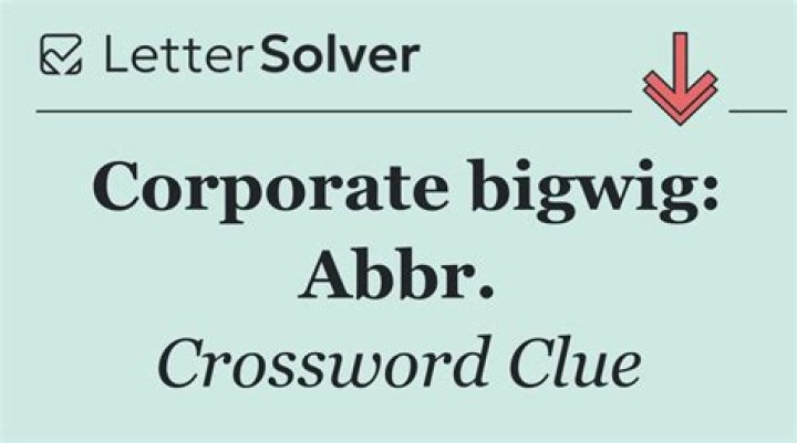 Corporate engineering bigwig: Abbr. Crossword Clue Daily Themed - News
