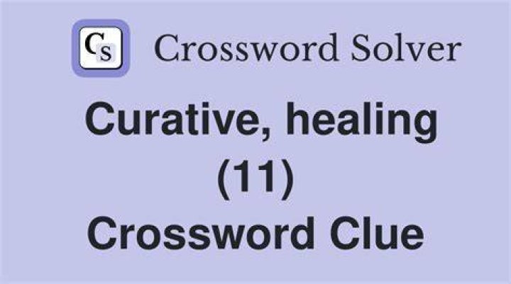 Curative 8 Letters Crossword Clue