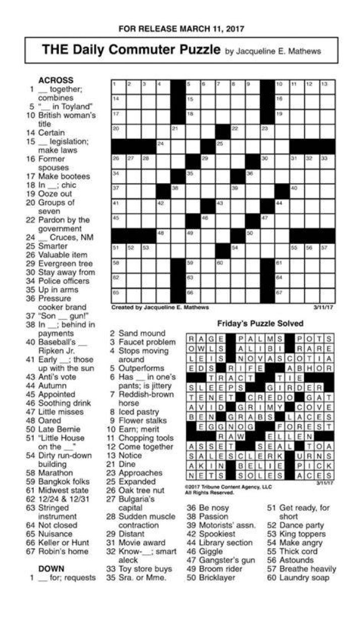 Defraud Daily Commuter Crossword Puzzle Answers