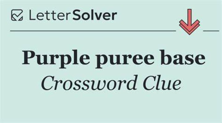 Dish whose base is a purple berry puree Crossword Clue Universal Answer
