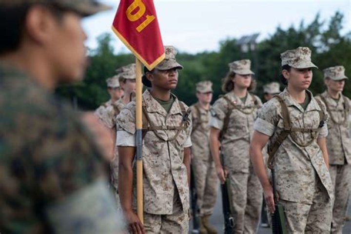 Do Marines wear backwards flag?