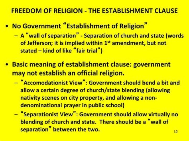 Do religious displays on public property violate the establishment clause?