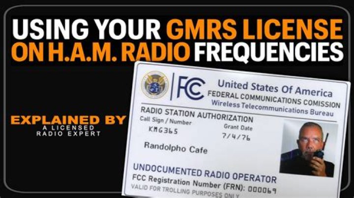 Does a ham license cover GMRS?