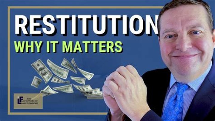 Does restitution mean compensation?
