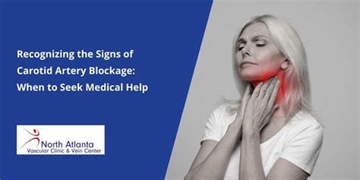 Does your neck hurt when your carotid artery is blocked?