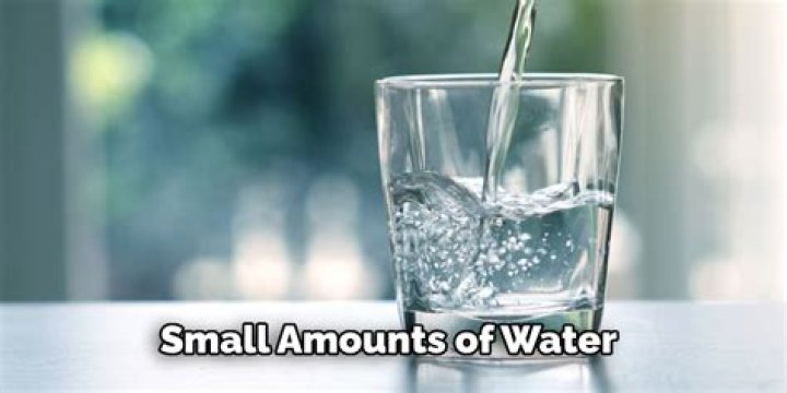 Drink small amounts of