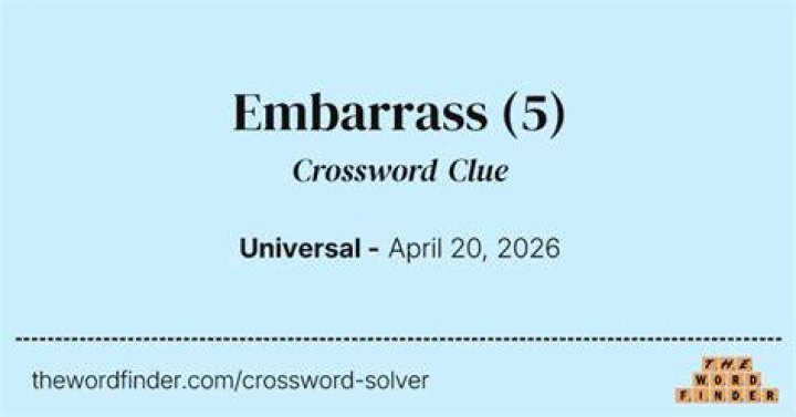 Embarrass Crossword Clue NYT