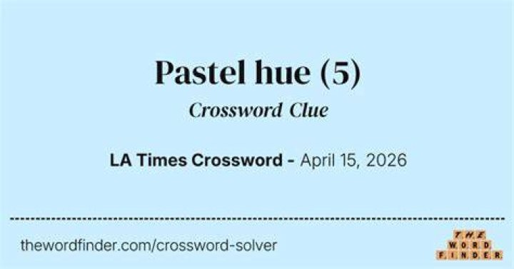 Equine hue Crossword Clue LA Times