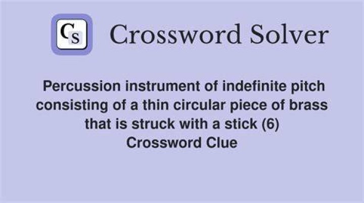 Eugene Sheffer Metallic percussion instrument Crossword Clue with 7 letters Answer