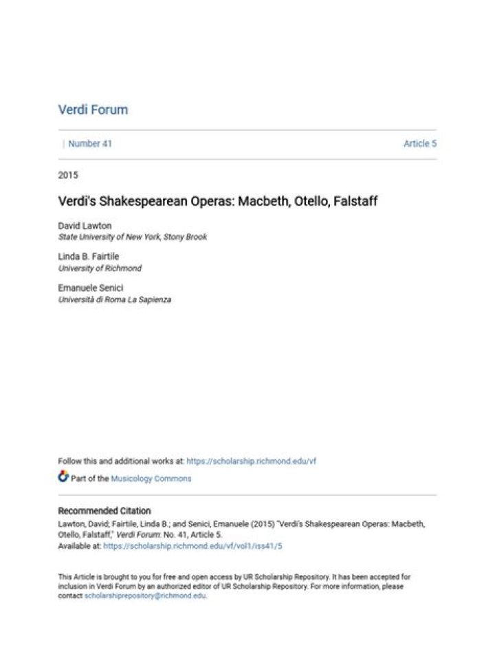 GiuSEPpe Verdi&rsquo;s Shakespearean operas Newsday Crossword Clue - News
