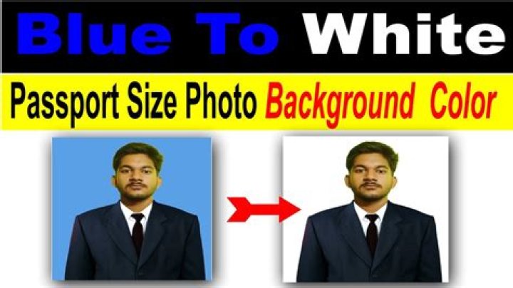 How can I change my passport background size to white online?