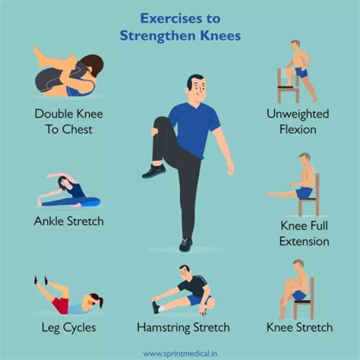 How can I strengthen my crunchy knees?