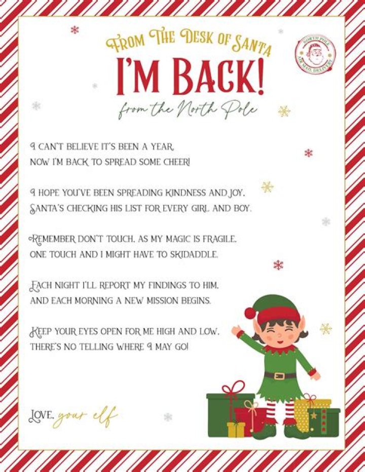 How do I get my elf back early?