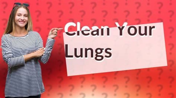 How do you clean tar out of your lungs?
