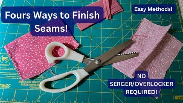 How do you finish the edges of fabric without sewing?