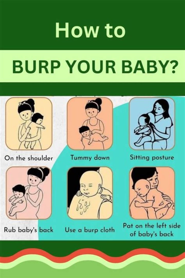 How long should you try to burp a baby?