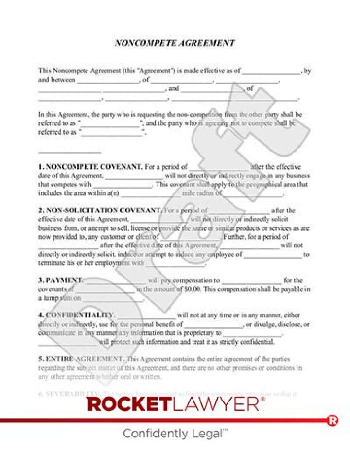 Is a covenant not to compete tax deductible?