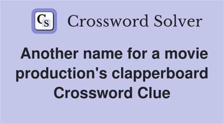 It follows the clap of a clapperboard Crossword Clue NYT