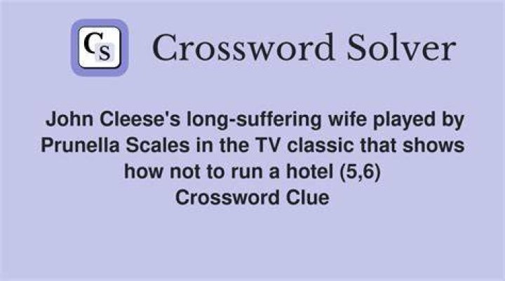 John for Cleese NYT Crossword Clue - News