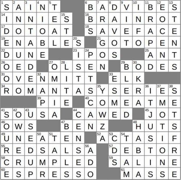 JV player, perhaps Crossword Clue LA Times