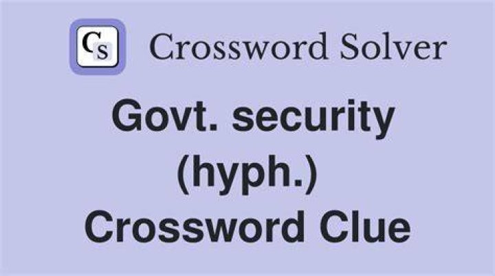 LA Times Govt. security Crossword Clue Answers with 5 letters