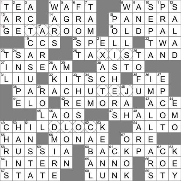 LA Times One inundated with fan mail 4 letters Crossword Clue