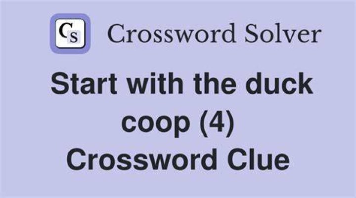 LA Times Small duck 4 letters Crossword Clue