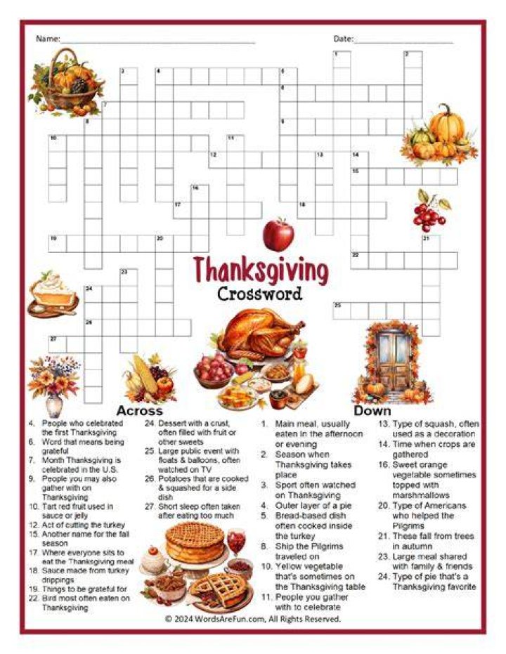 Macy&rsquo;s Thanksgiving ___ Parade NYT Crossword Clue - News