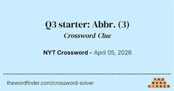 NFL starter?: Abbr. Universal Crossword Clue - News