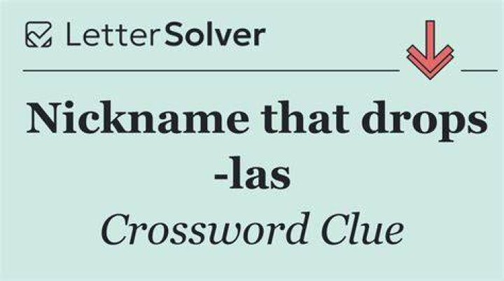 Nickname that drops 'son' NYT Crossword Clue - News