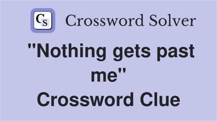 Nothing gets past me Crossword Clue LA Times Answer