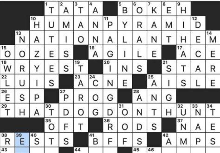 Out-of-focus effect in photography, from the Japanese for “blur” NYT Crossword Clue