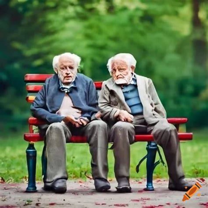 Parked oneself on a bench say