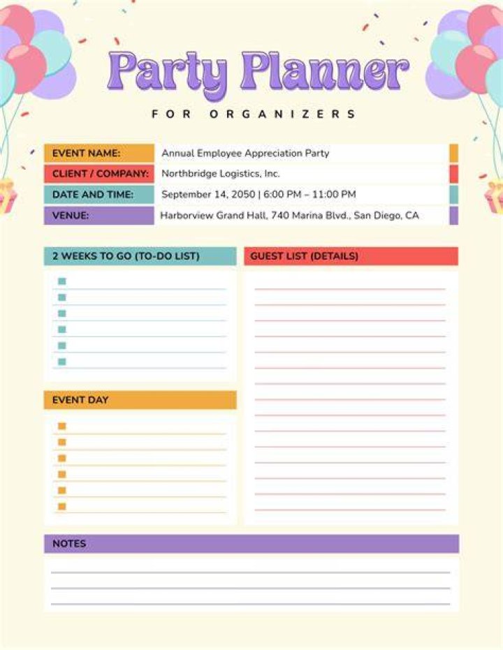 Party organizer