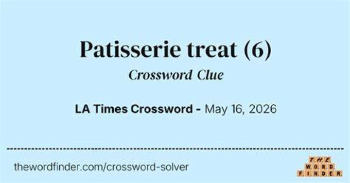 Patisserie offering Crossword Clue NYT - News