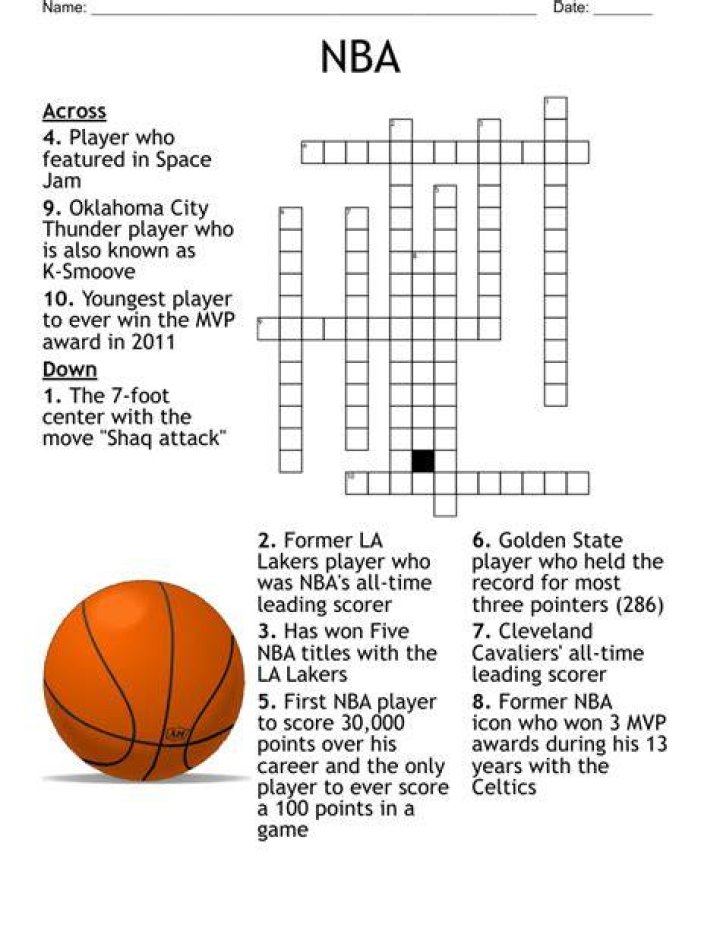 Philly N.B.A. player Crossword Clue NYT - News