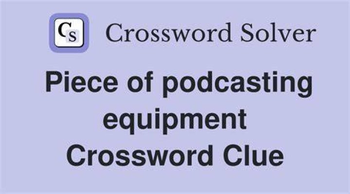 Podcasting partner, e.g. Crossword Clue NYT - News
