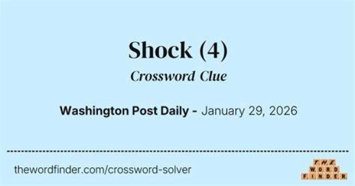 Response to a shock Crossword Clue LA Times