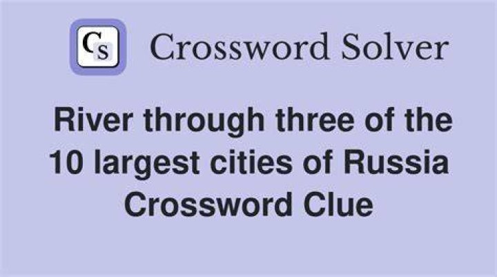 River through three of the 10 largest cities of Russia NYT Crossword Clue Answer 5 letters