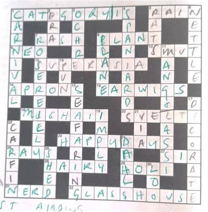 Round tent Crossword Clue 5 letters Answer