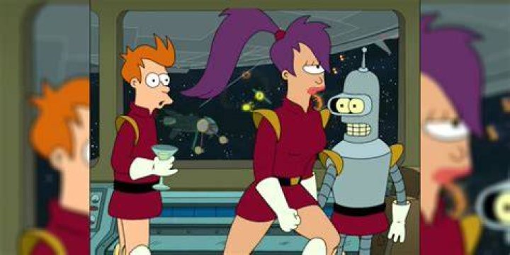 Sci-fi show with Fry Leela and Bender