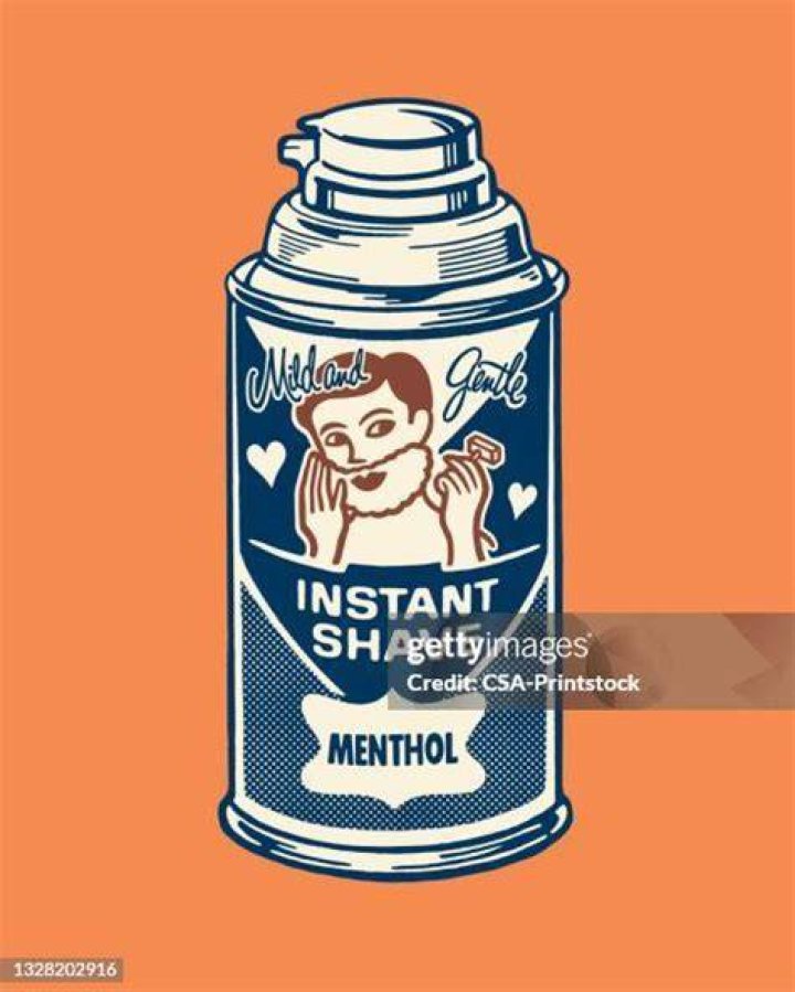 Shaving cream container